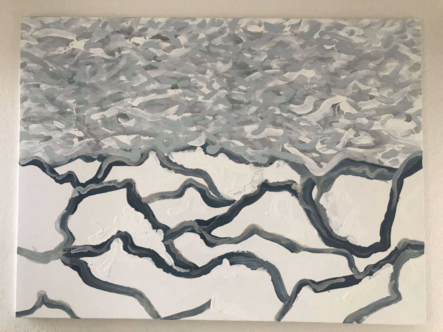 Beautiful Oil painting indicating seas